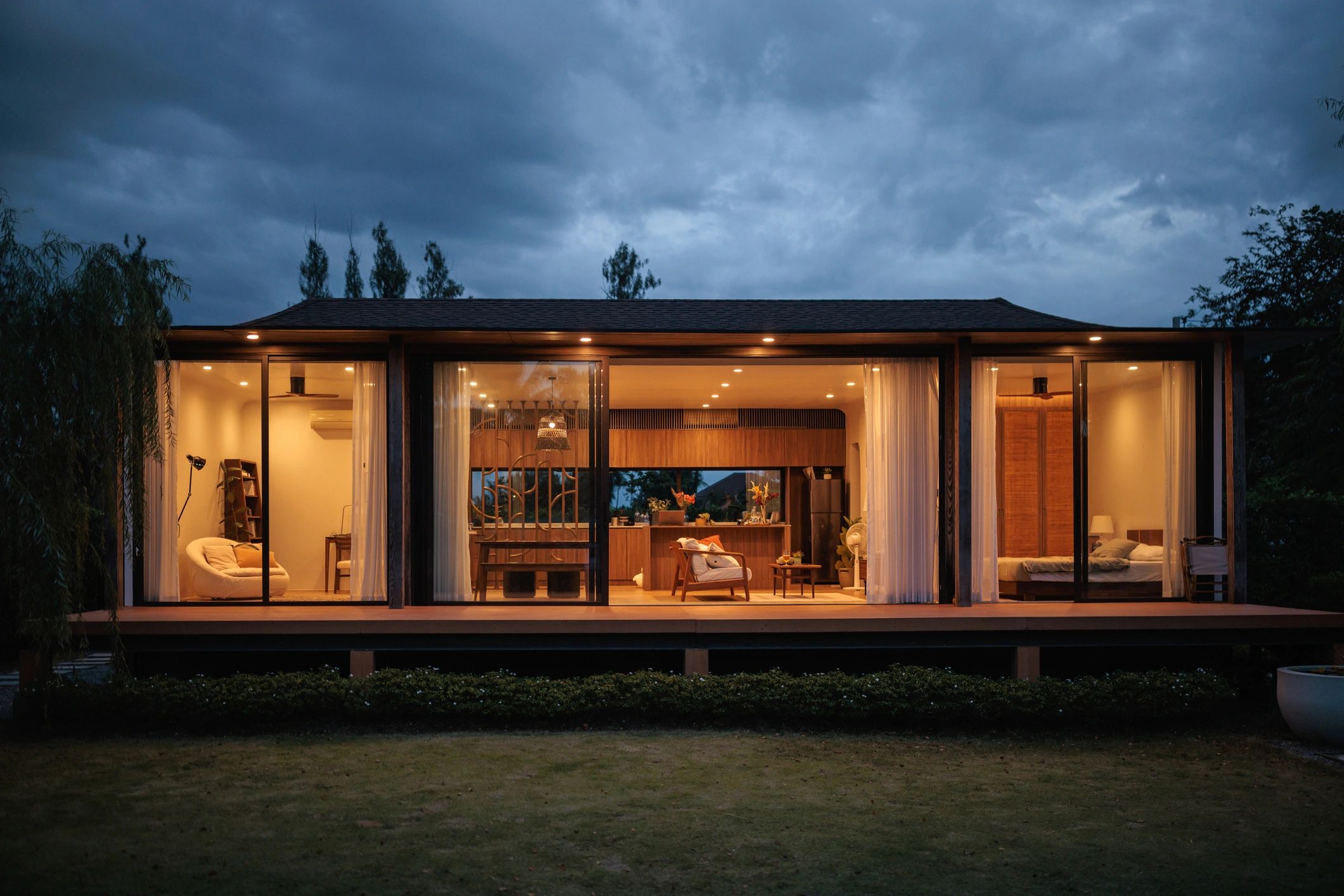 Exterior of a modern rental property